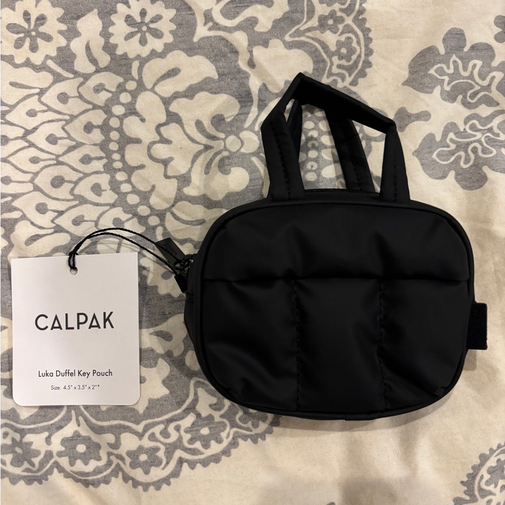 NWT Luka Duffel Key Pouch in Matte Black